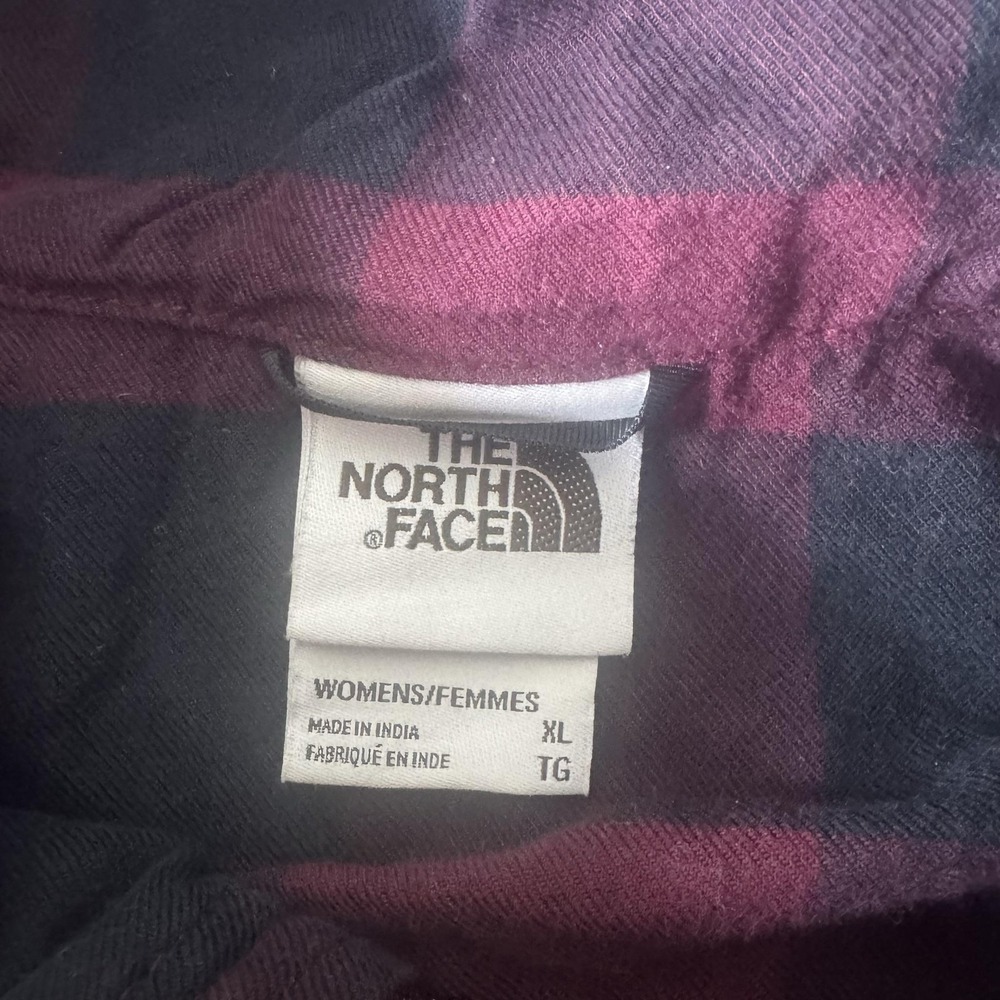 The North Face Jacket Womens XL Red Utility Coat Lined Full Zip Outdoors Hiking - Picture 3 of 9